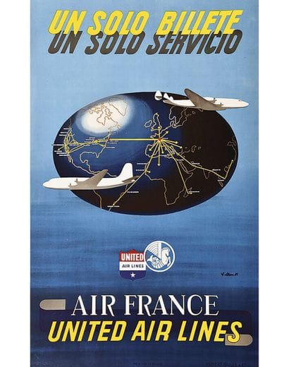 United Airlines Air France un solo billete...
