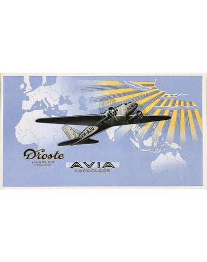 KLM DC-2 Uiver PH-AJU Avia Droste Chocolade...