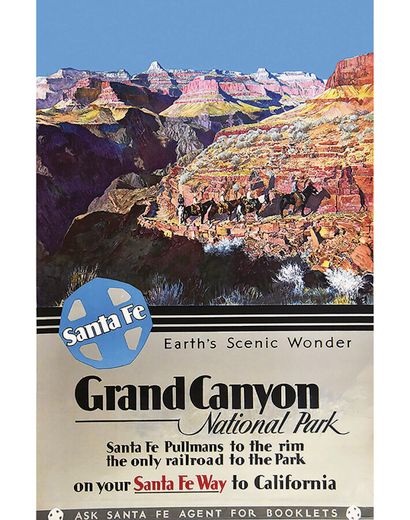 Grand Canyon National Park Santa Fe Pulllmans...