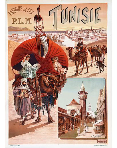 Tunisia Tunis Chemins de Fer P.L.M. around...