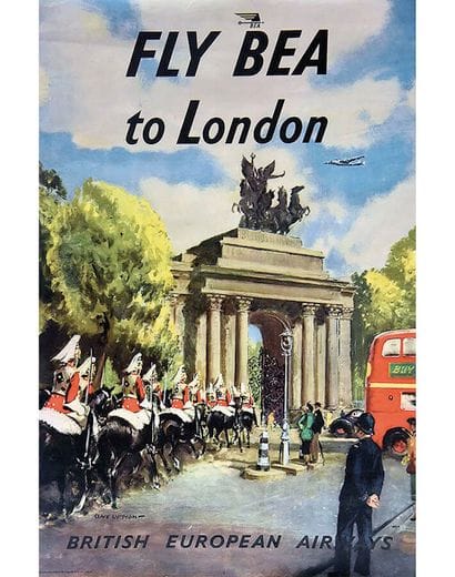 Fly Bea to London British European Air Super...