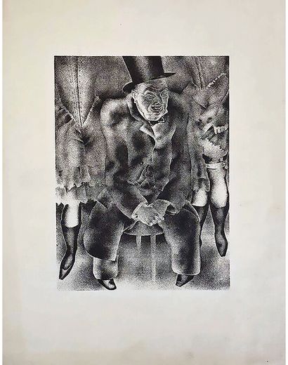Parisian Cabaret in the 30's Lithograph around...