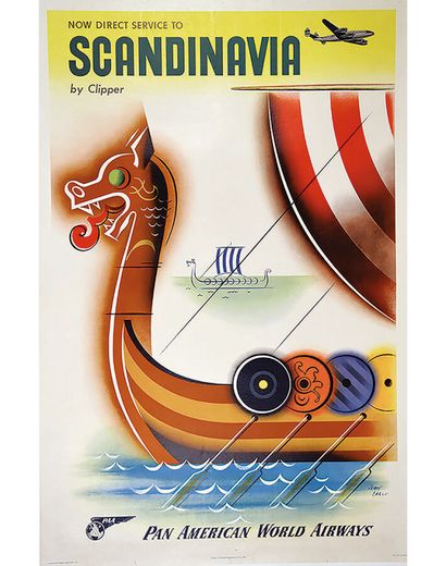 Scandinavia Pan American World AirWays 1950

CARLU...