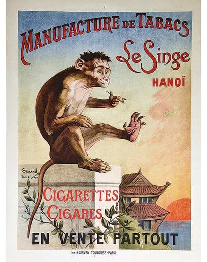 Le Singe Hanoï Manufacture de Tabac Cigarettes...