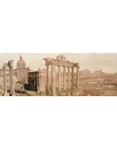 View of the Forum of Rome - Rare Large in...