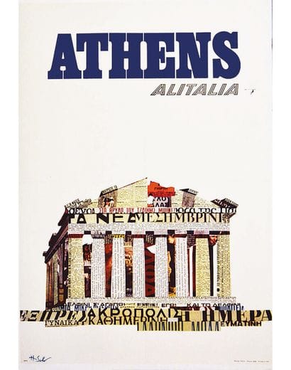 Athenes Alitalia by Hartmut Hielscer 1966

HIELSCER...