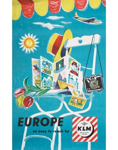 Europe So Easy To Reach by KLM Royal Dutch...