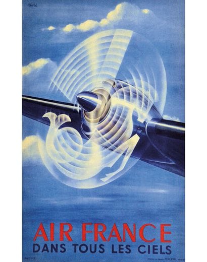 Dans Tous les Ciels Air France Very Rare...