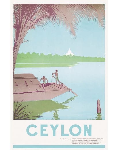 Ceylon Pirogue on the river bank 1938

FERNANDO...