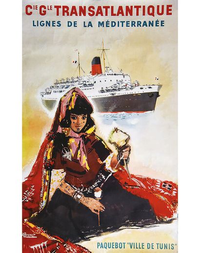 Ville de Tunis liner - CGT circa 1950

BRENET...
