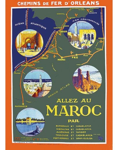 Go to Morocco 1924 via Bordeaux and Casablanca,...
