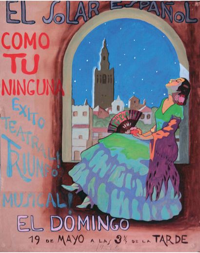 El Solar Espanol Gouache circa 1930

Gouache...