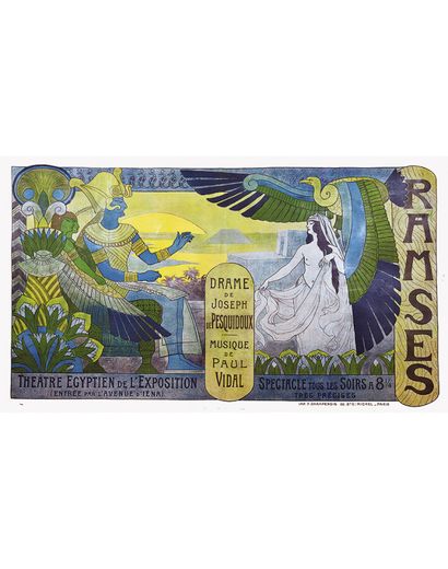 Paris 1900 Egyptian Theatre of the Exhibition...