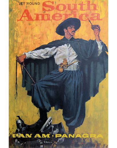 South America Jet'Round PAN AM Panagra (Gaucho)...