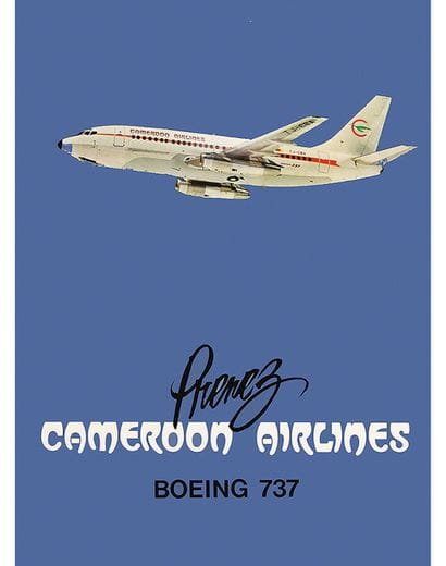 Cameroon Airlines Boeing 737 circa 1960

1...
