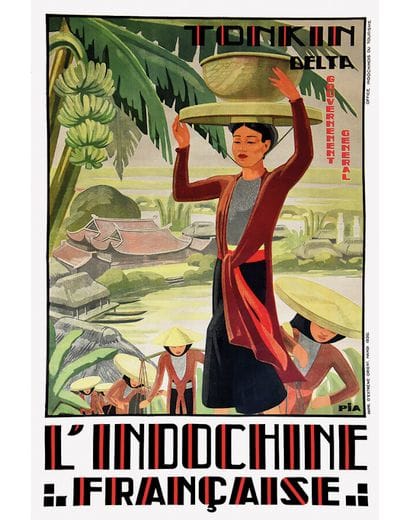 Tonkin Delta General Government French Indochina...