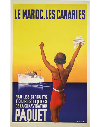 Le Maroc Les Canaries Cie Paquet vers 1930

PONTY...