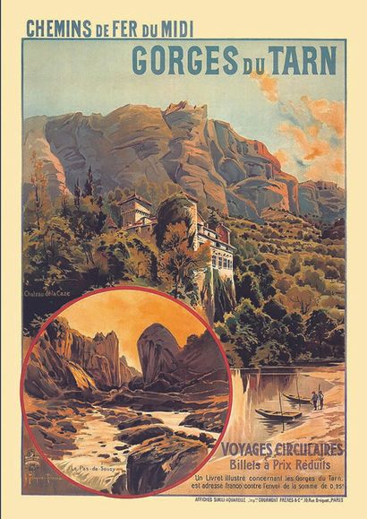Gorges du Tarn Château de LA Caze Pas de...