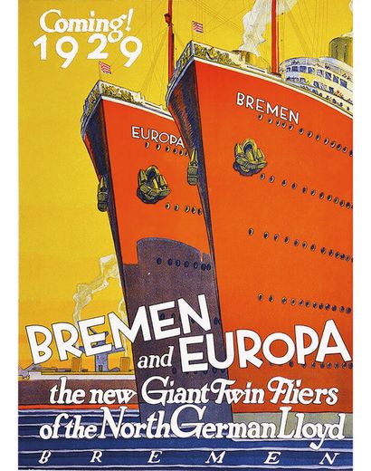 North German Llyod Bremen & Europa The Giant...