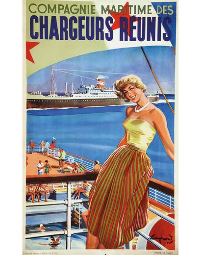 Cie des Chargeurs Réunis- ( Femme ) vers...