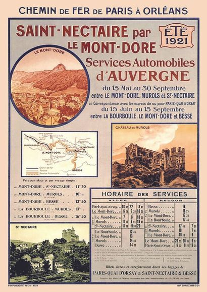 St Nectaire par le Mont Dore 1921

Chaix...