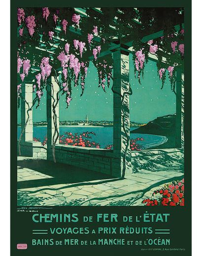 Saint Malo vu de Dinard Chemins de Fer de...