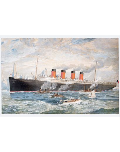 France French Line Devant New York vers 1900

RUMMEL...
