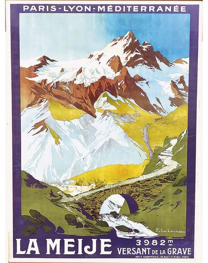La Meije 3982 m Versant de La Grave PLM vers...