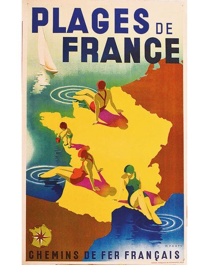 Plages de France Chemins de Fer Français....