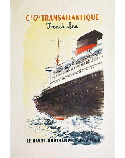 Le Havre Southampton New York Cie Gle Transatlantique...