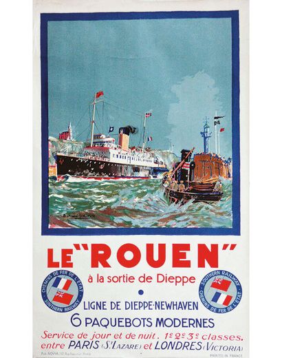 Ligne Dieppe Newhaven 6 Paquebots Modernes...