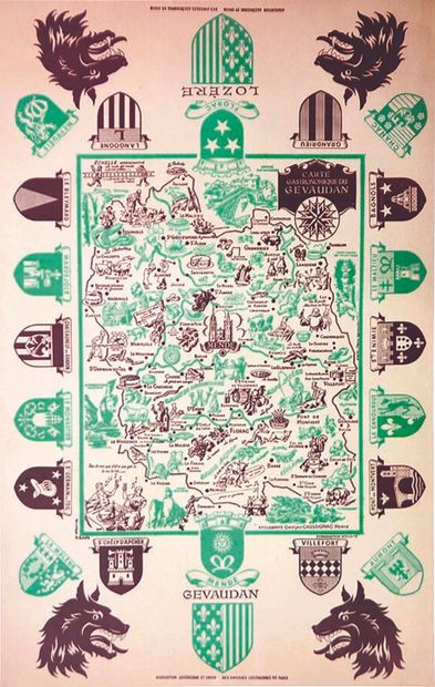 Carte Gastronomique du Gévaudan Lozère vesr...