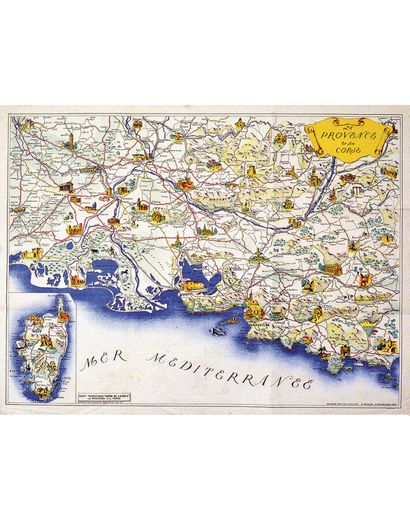 La Corse & La Provence Carte Touristique...