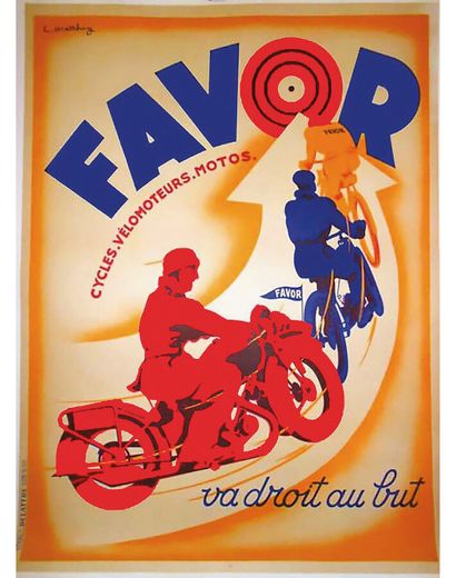 Moto Favor Va Droit au But vers 1930

MATTHEY

De...