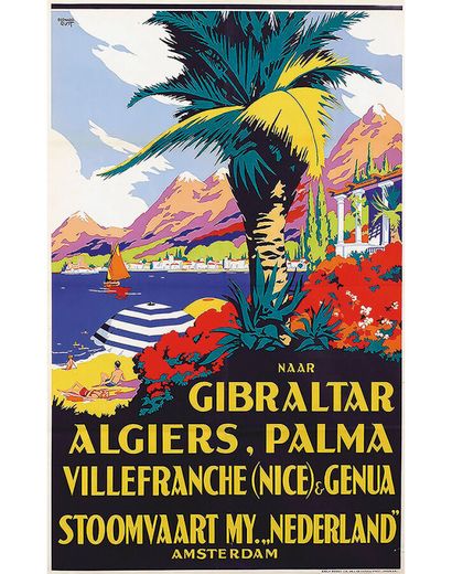 Gibraltar, Algiers, Palma Villefranche (Nice)...