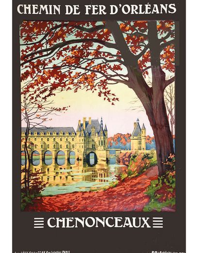Chenonceaux Chemins de Fer d'Orléans Rare...