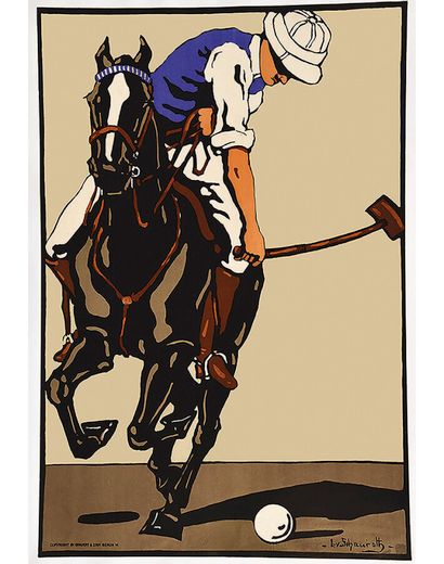 Joueur de Polo Rare affiche de Polo vers...