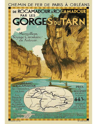 Georges du Tarn 1931

Chaix Paris

Affiche...