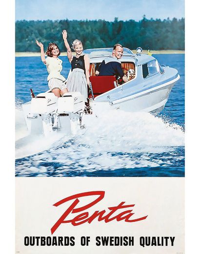 Penta Outboards of Swedish Quality Très Rare...