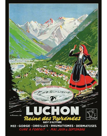 Luchon La Reine des Pyrénées 1938

BAZIN

Laborie...