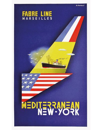 Fabre Line Mediteranean New York vers 1950

TONELLI...
