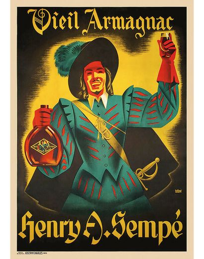 Henry A. Sempe Vieil Armagnac D'Artagnan...