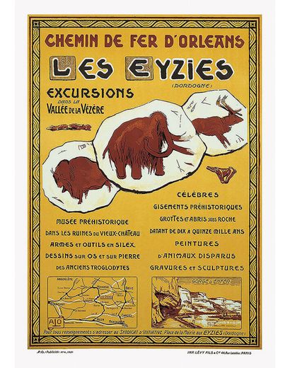Les Eyzies Chemin de Fer D'Orléans Dordogne...