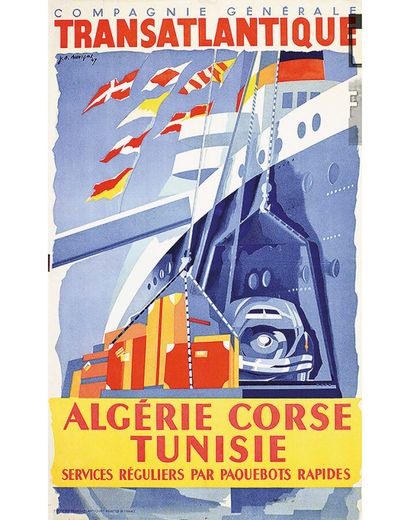 Corse Cie Gle Transatlantique Algérie Tunisie...