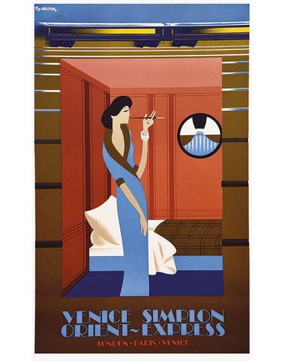 Venice Simplon express Femme au Fume cigarette...