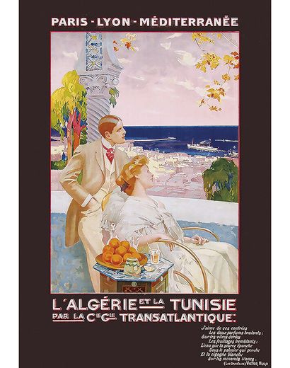 L'Algérie et la Tunisie par Cie Gle Transatlantique...