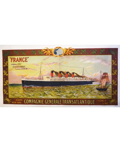 Cie Gle Transatlantique French Line Havre...