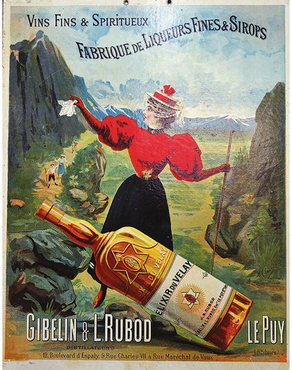 Gibelin & L, Rubod Elixir du Velay vers 1900...