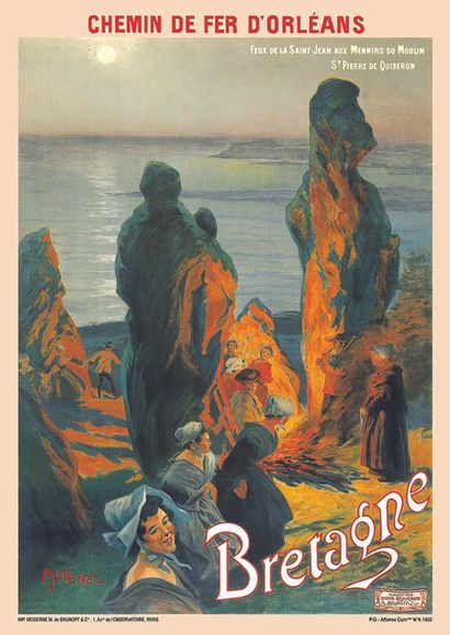 Quiberon Feux de la Saint Jean au Ménir du...