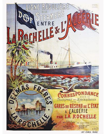 Delmas Frères La Rochelle & L'Algérie Paquebot...